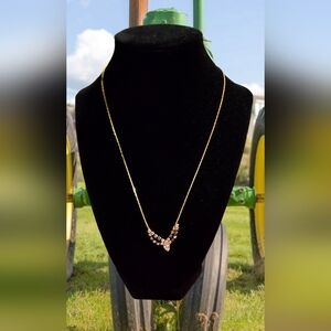 Golden tone necklace